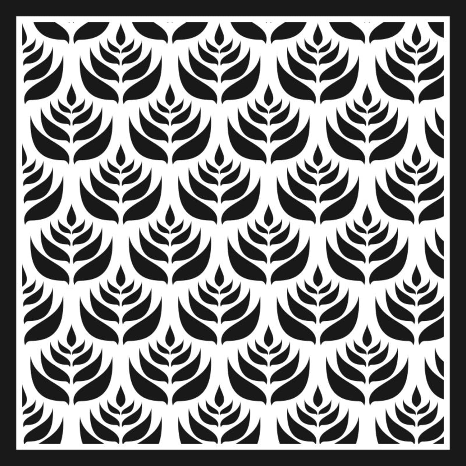 Elegant Floral Lattice Pattern for Laser Cutting Vector File