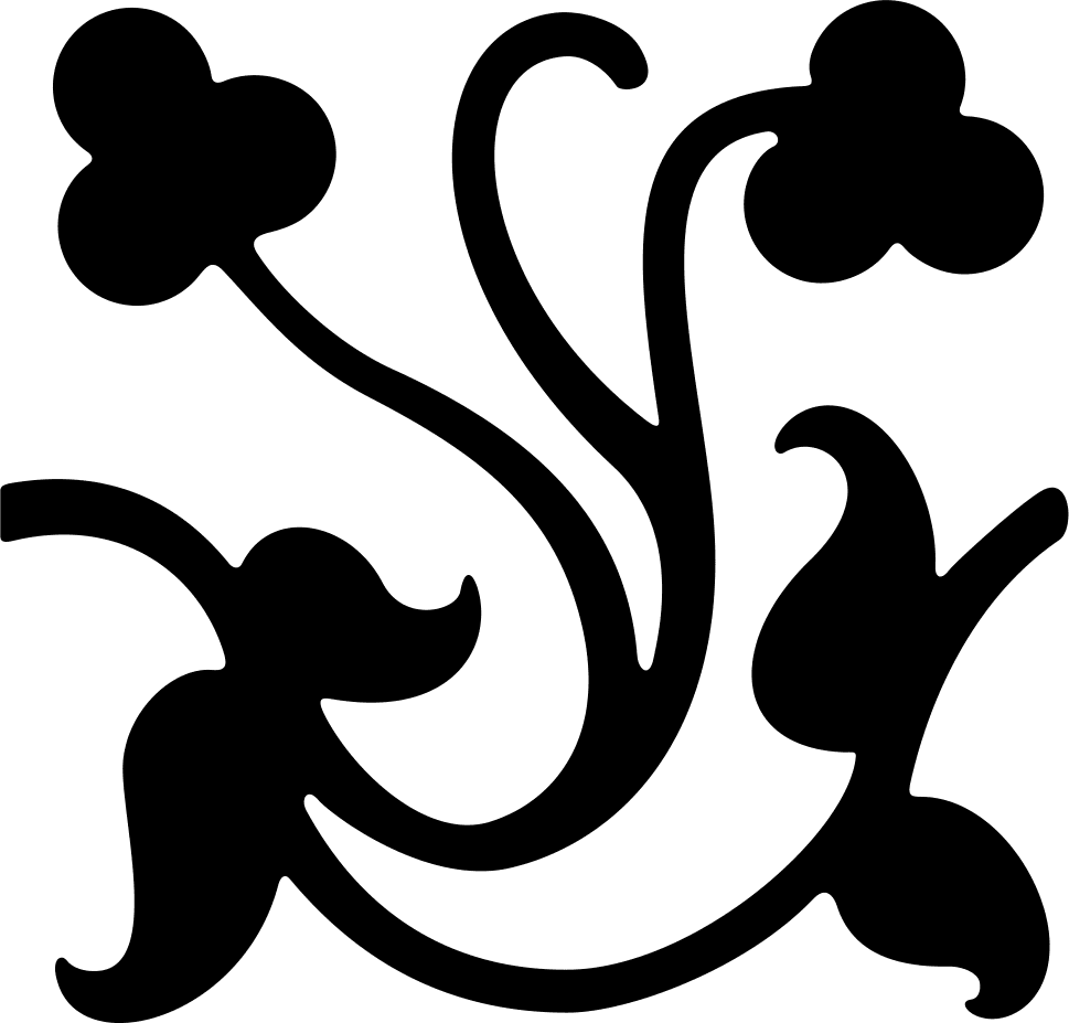 Elegant Floral Scroll Vector Design for Laser Cutting