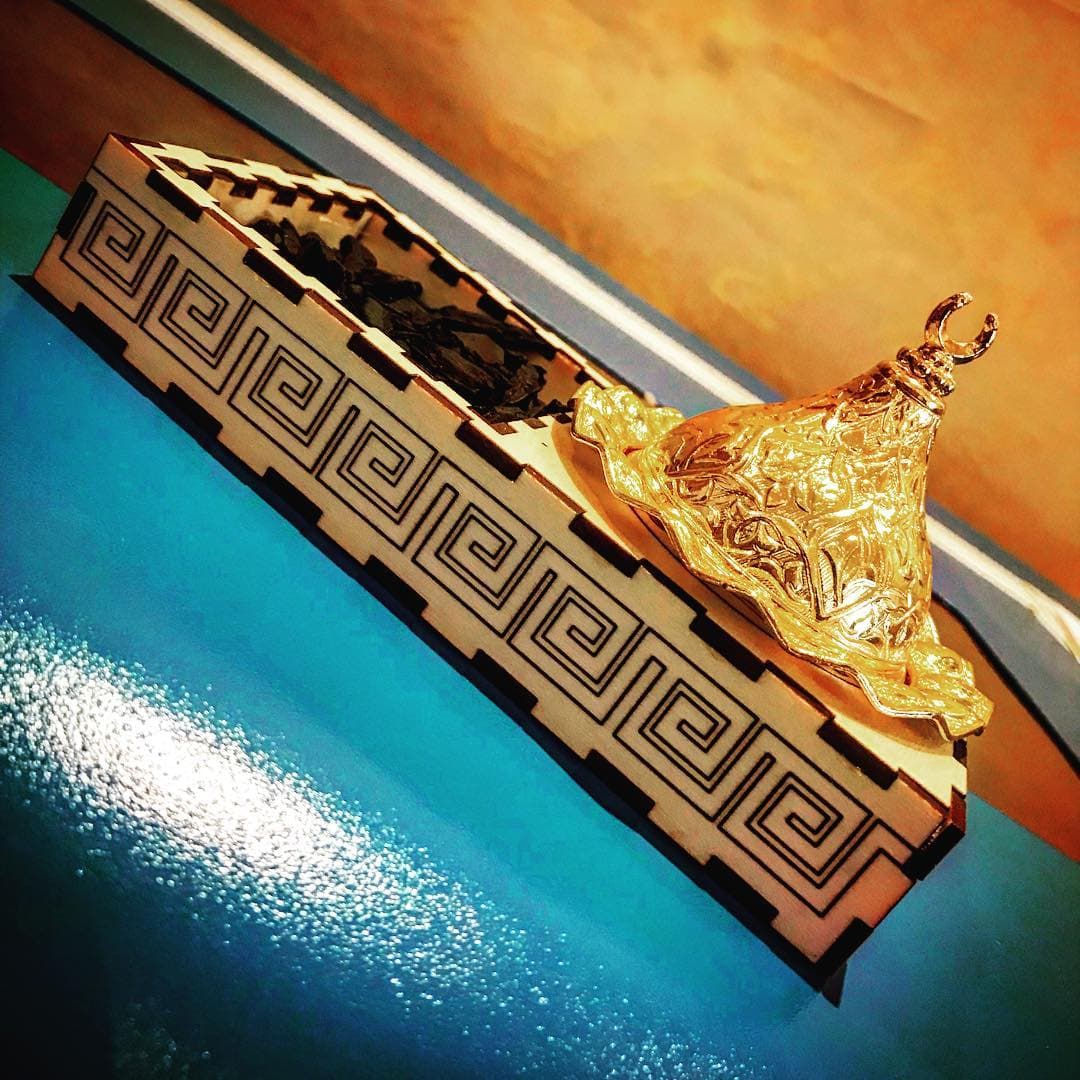 Elegant Incense Burner Box Laser Cut Vector Plan