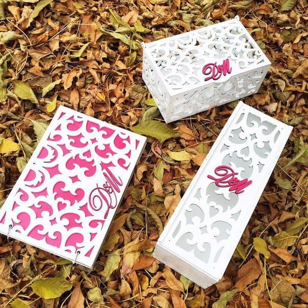 Elegant Laser Cut Decorative Gift Boxes Vector Files