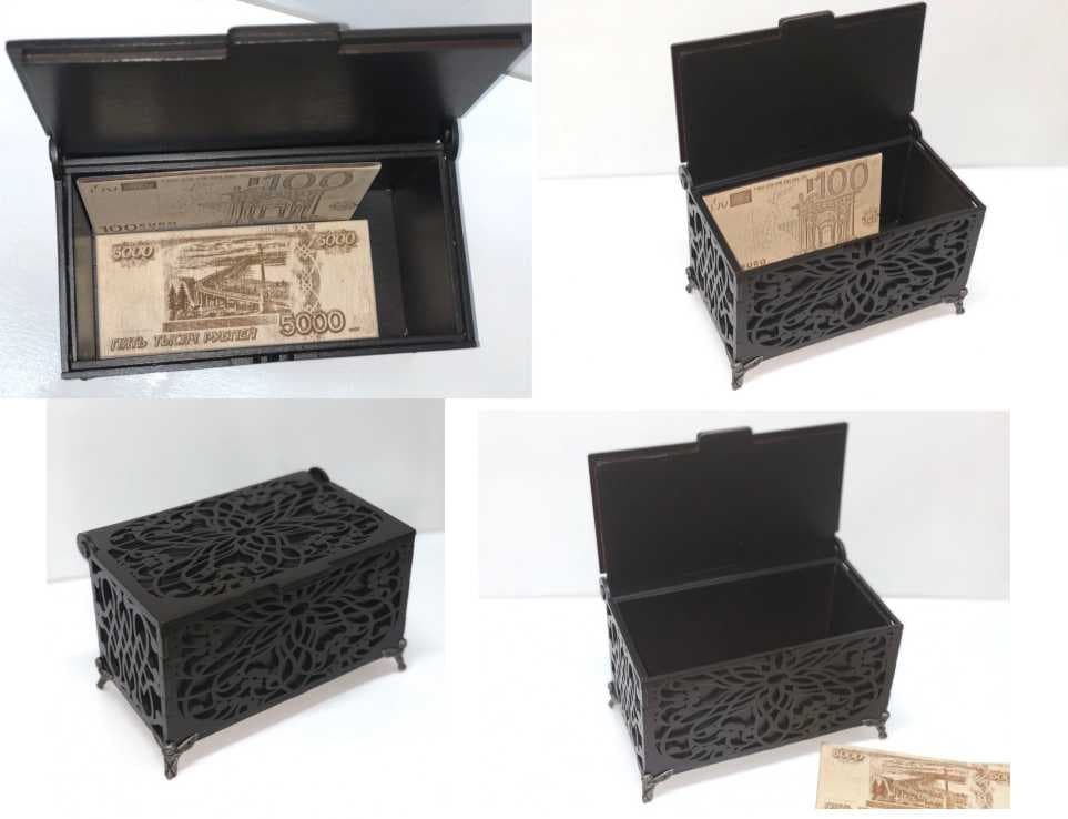 Elegant Laser Cut Decorative Storage Box Vector File
