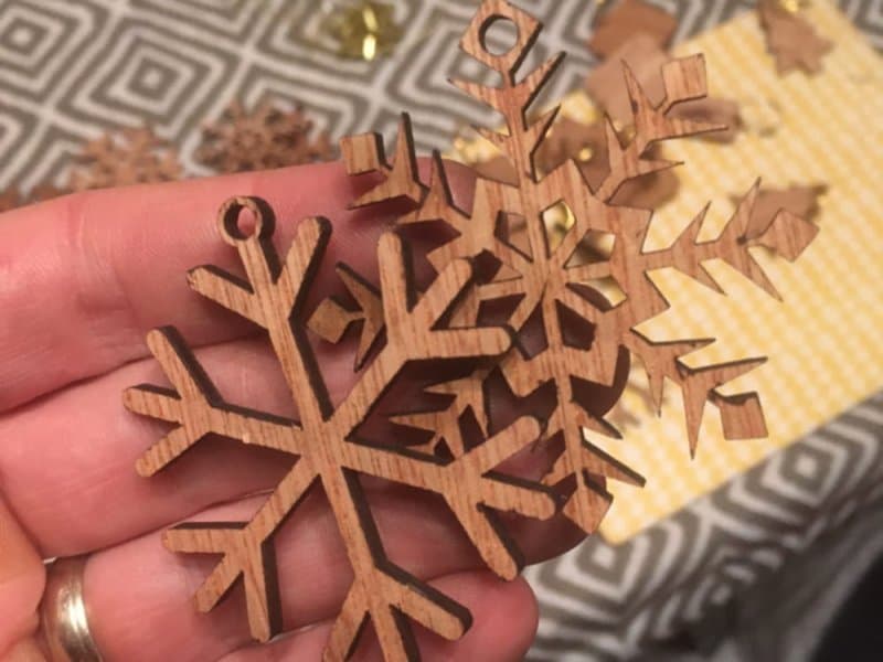 Elegant Laser Cut Snowflake Ornaments SVG Vector File
