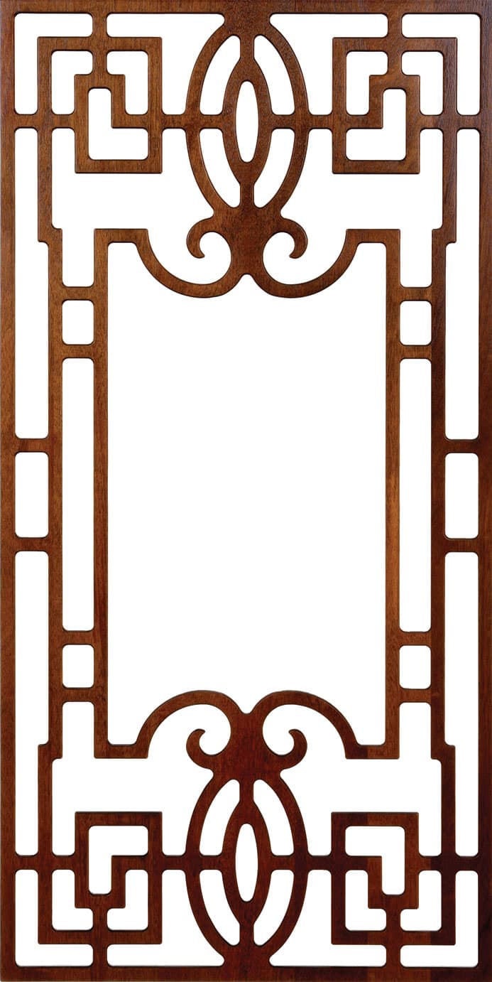 Elegant Ornamental Room Divider Panel DXF Vector File