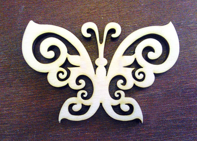 Elegant Ornate Butterfly Laser Cut Vector Design (CDR)