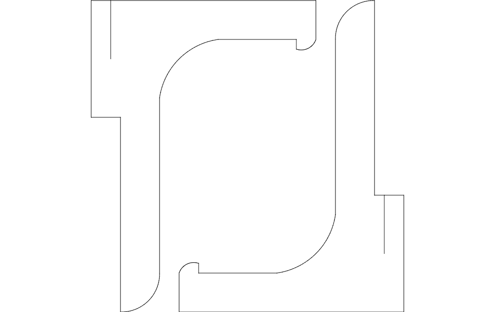Elegant Picture Frame Stand Vector Design DXF File