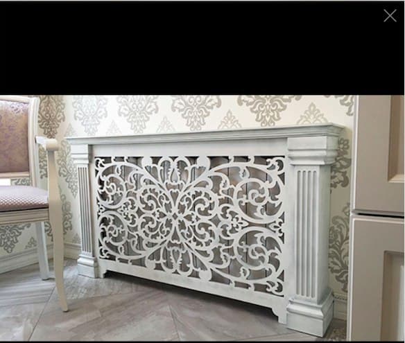 Elegant Radiator Cover Screen DXF Vector Design for CNC