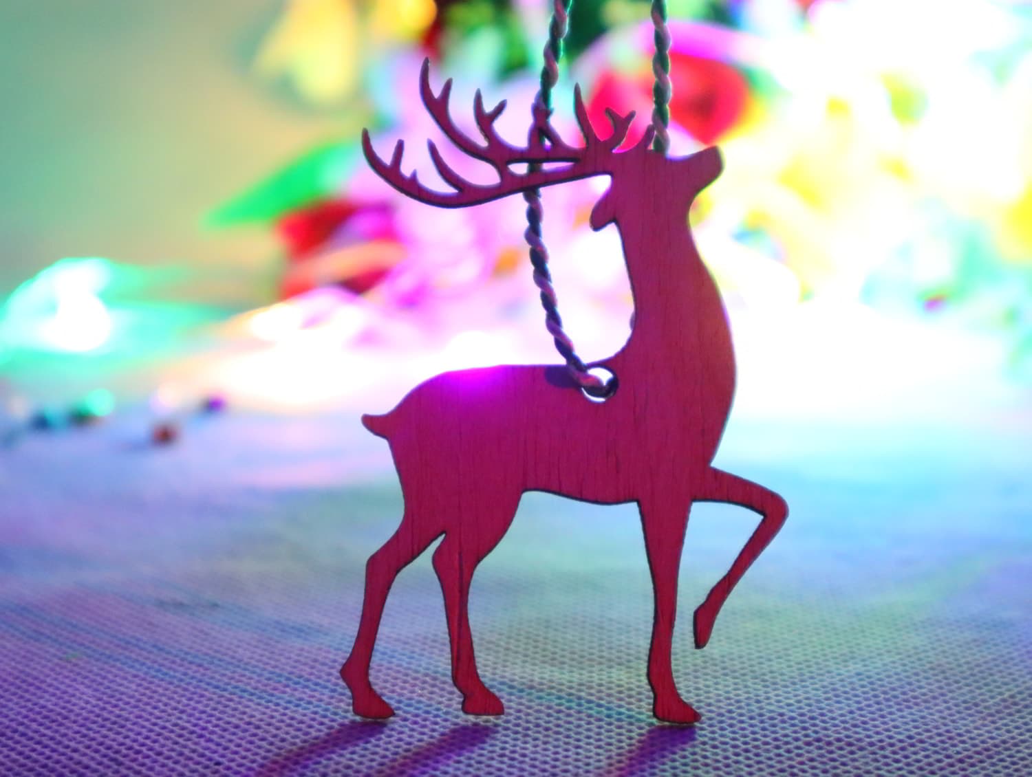 Elegant Reindeer Christmas Ornament Laser Cut Vector File
