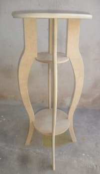 Elegant Round Side Table Laser Cut CNC Vector File