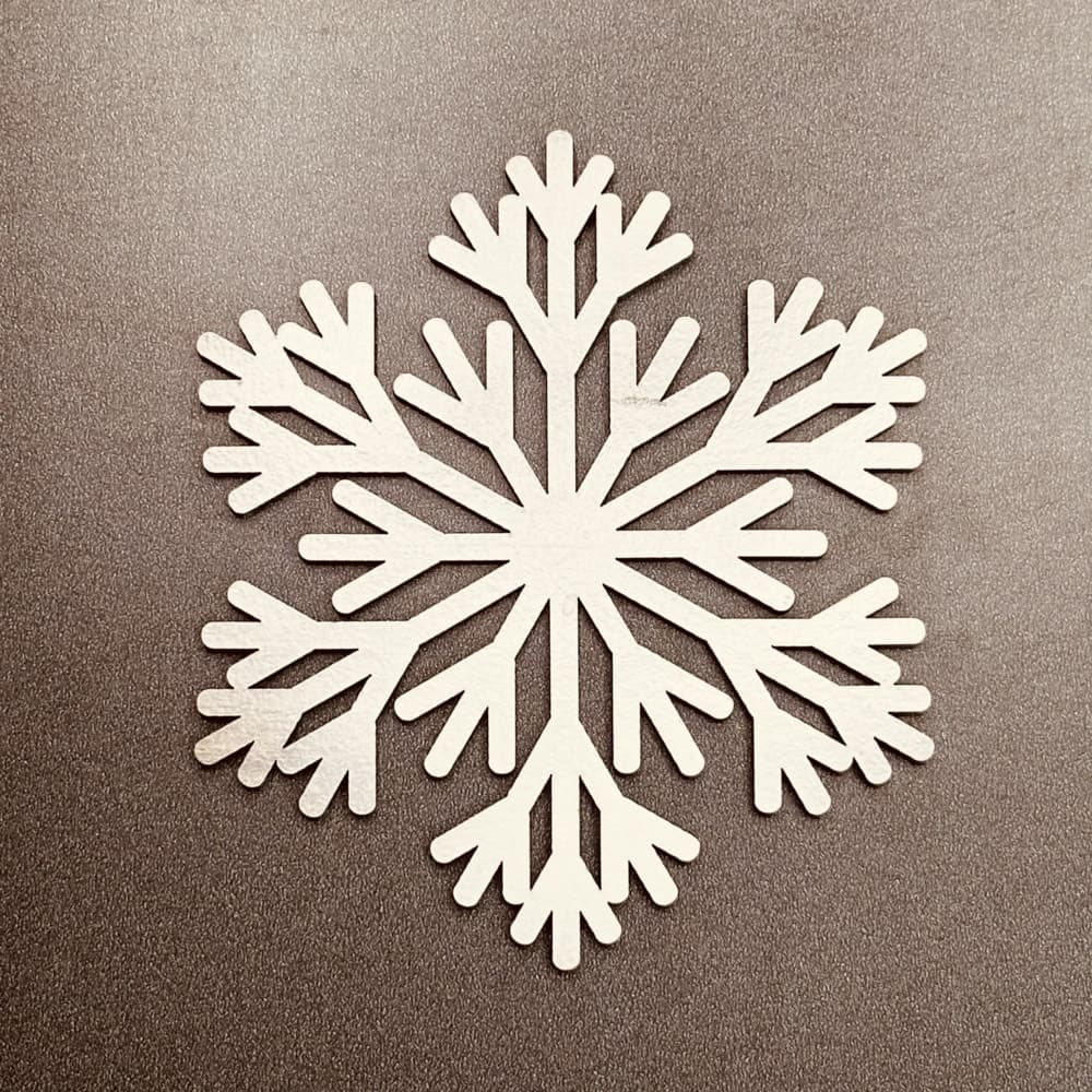 Elegant Snowflake Silhouette Vector Laser Cut File (SVG)