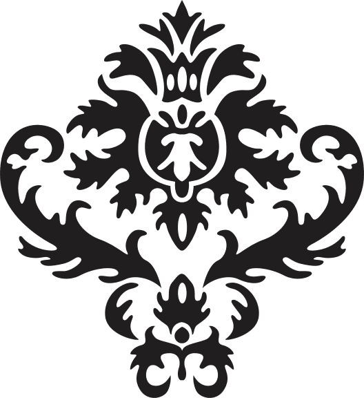 Elegant Vintage Damask Ornament Vector Design