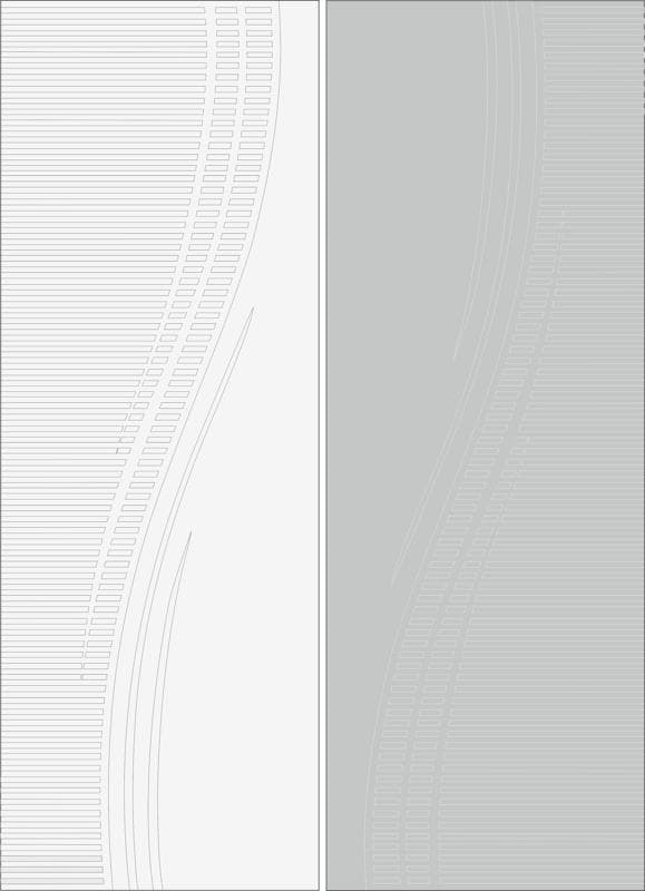 Elegant Wavy Line Pattern for Glass Sandblasting Vector