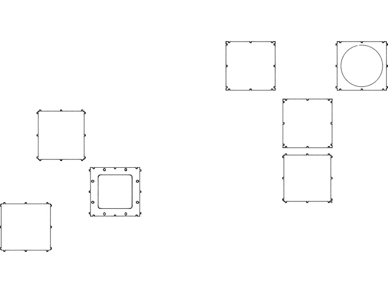 Exhaust Dust Collector Housing DXF Vector for CNC