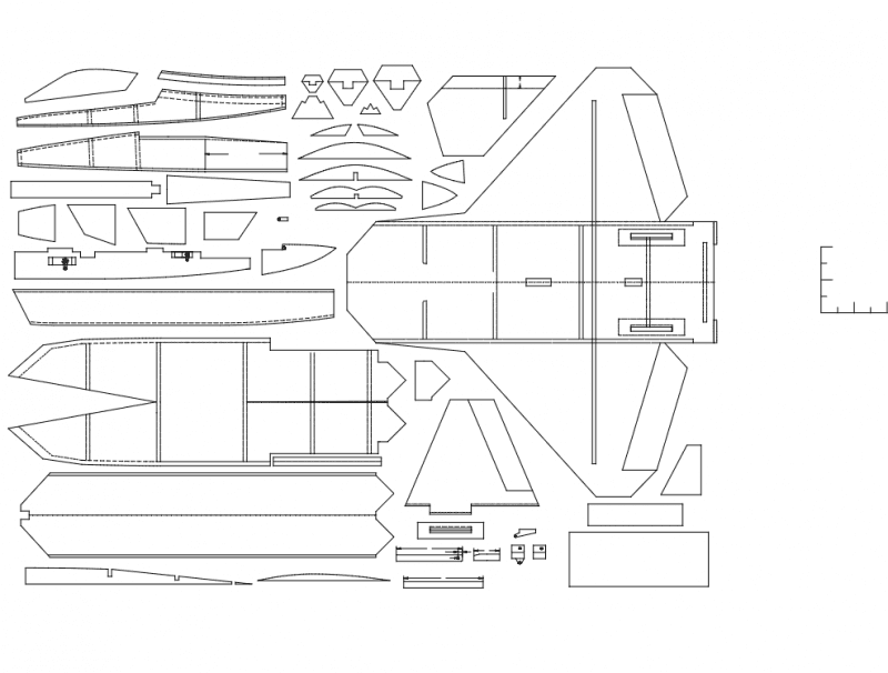 F-22 Raptor Fighter Jet 3D Puzzle Laser Cut Vector File