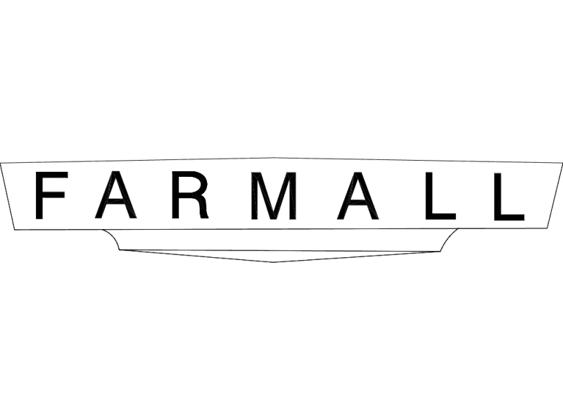 Farmall Tractor Logo Emblem Vector File DXF