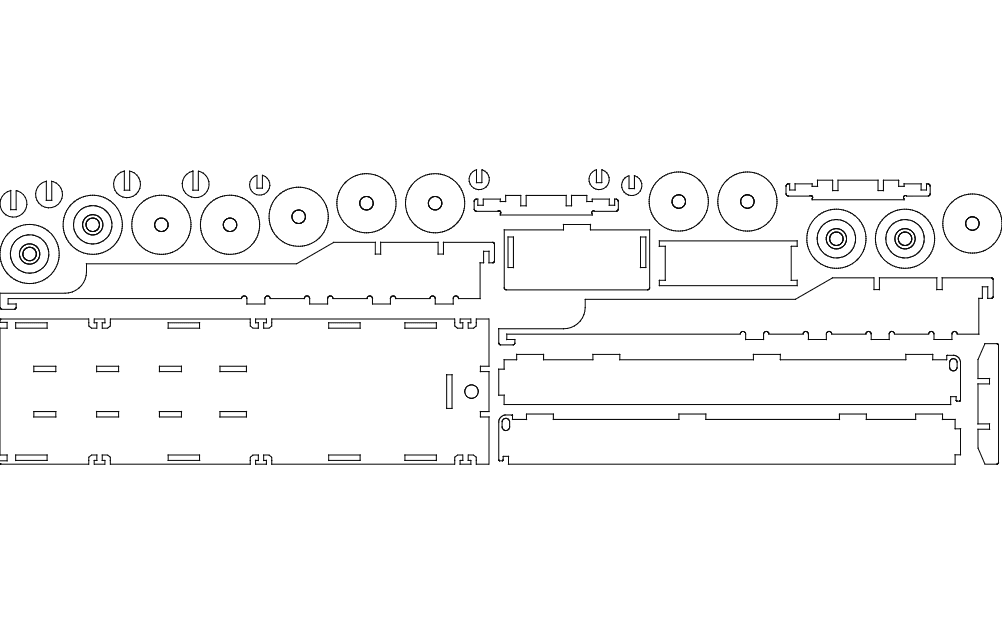 Flatbed Trailer 3D Puzzle Vector File for Laser Cutting