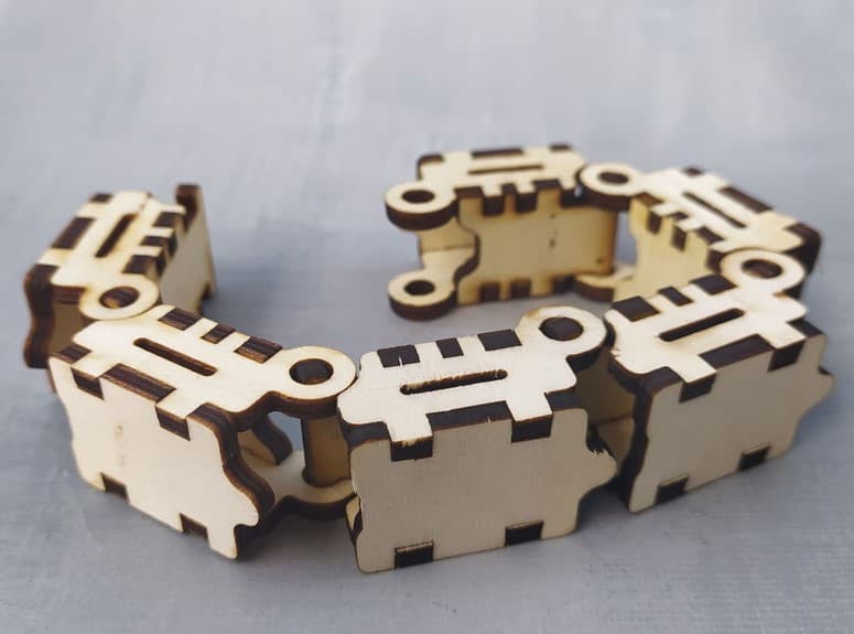 Flexible Cable Carrier Chain Laser Cut Vector File (SVG)