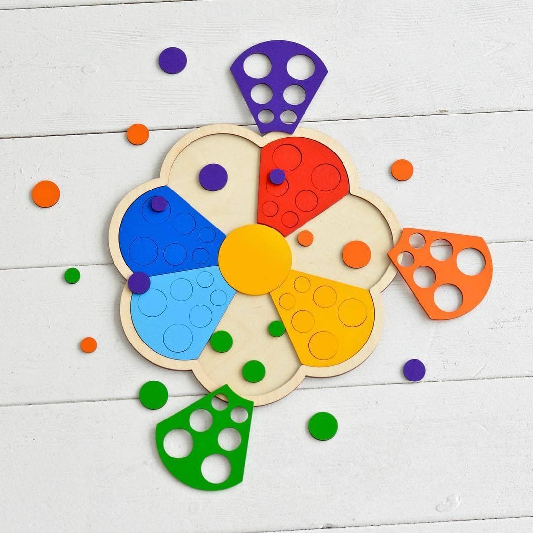 Flower Shape Sorter Toy Laser Cut Vector File