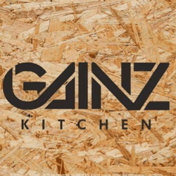 Gainz Kitchen Typography Logo Vector File for Laser Cutting