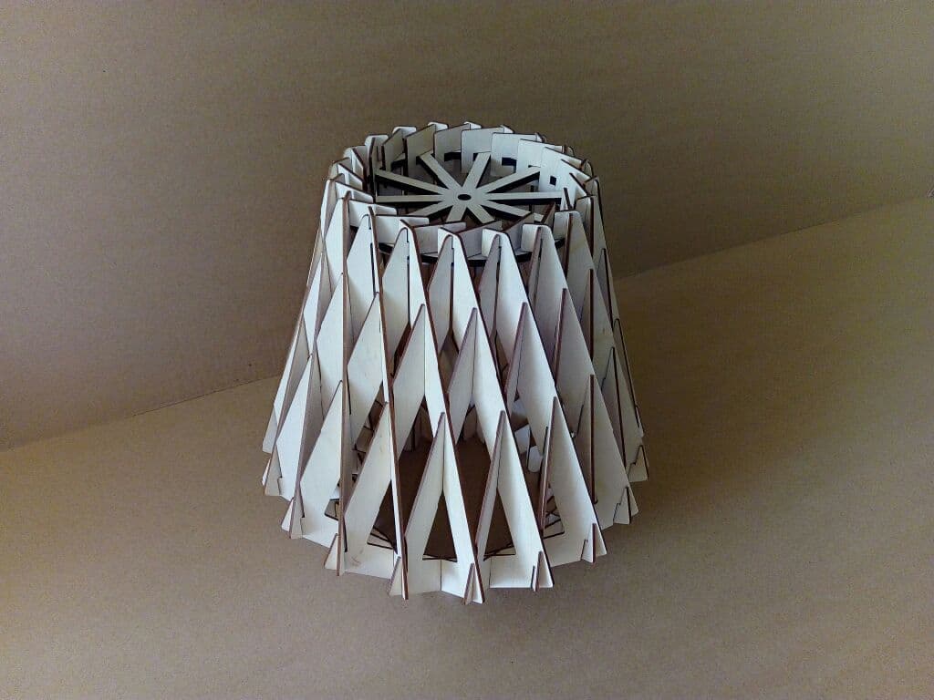 Geometric Brilliant 3D Pendant Lampshade Laser Cut Vector (CDR)