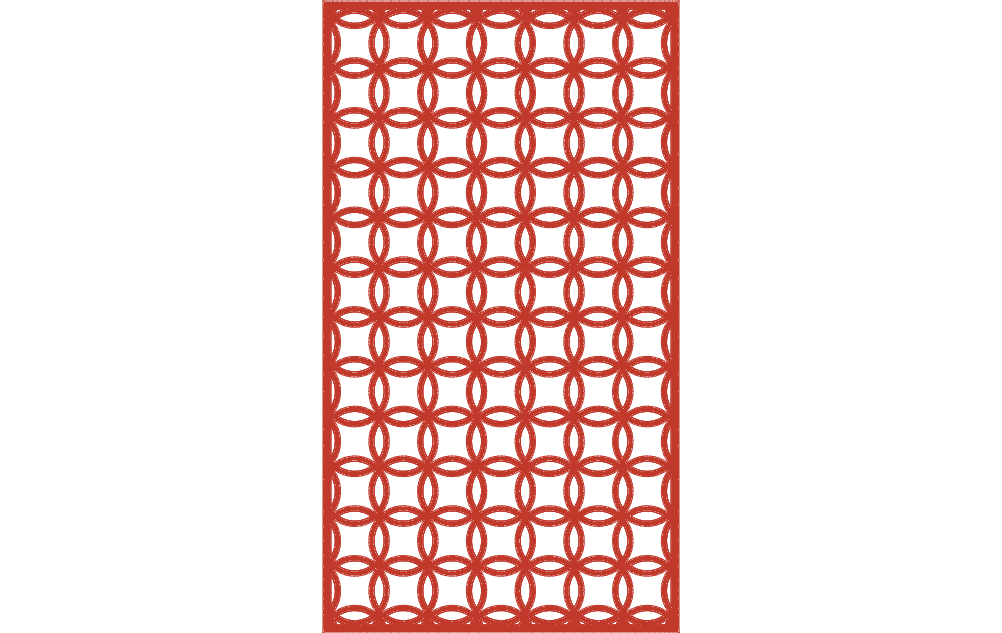 Geometric Circle Lattice Screen Vector DXF File