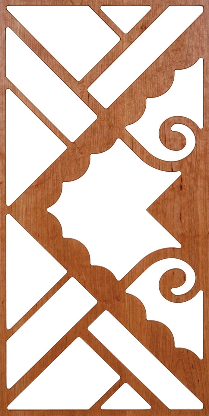 Geometric Decorative Screen Panel Vector Design DXF File