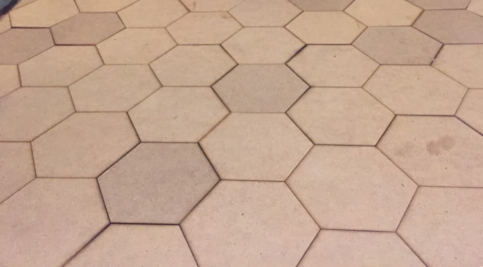 Geometric Hexagon Honeycomb Floor Tiles DXF CDR Laser Vector