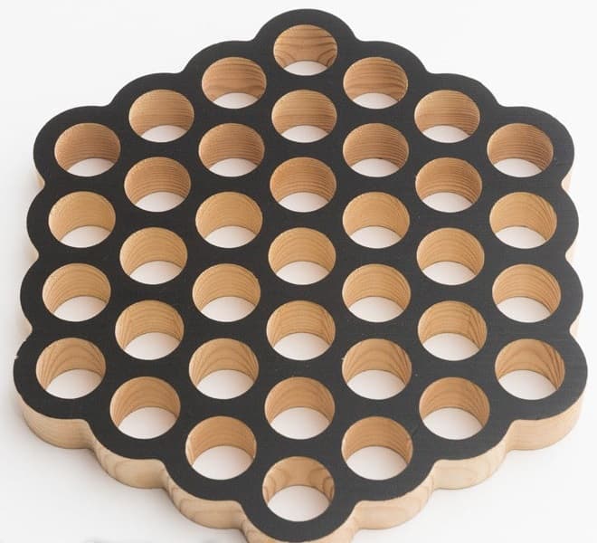 Geometric Honeycomb Trivet Laser Cut Vector File