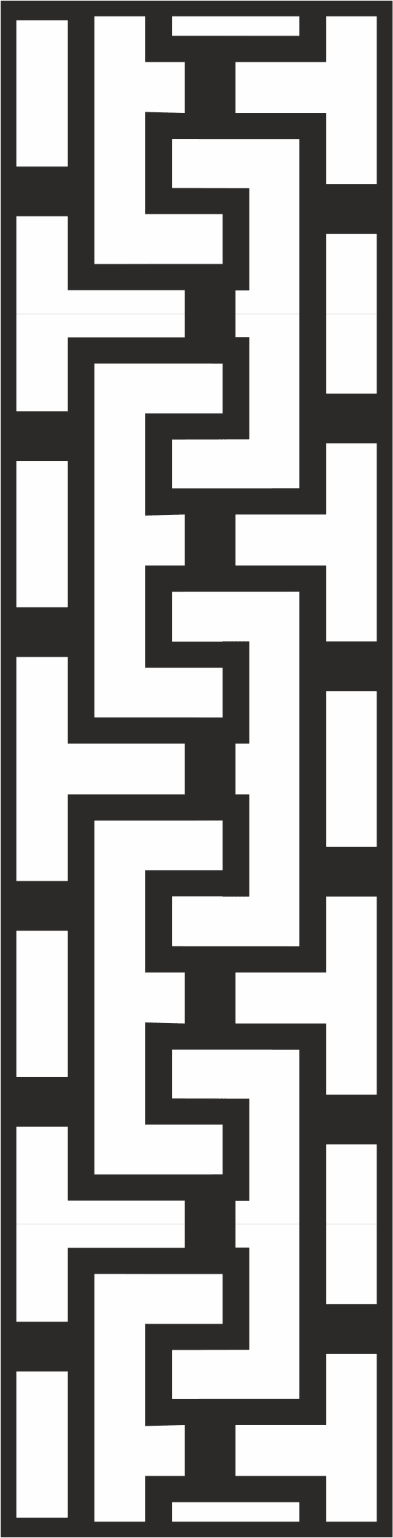 Geometric Interlocking Border Vector Pattern for Laser Cutting