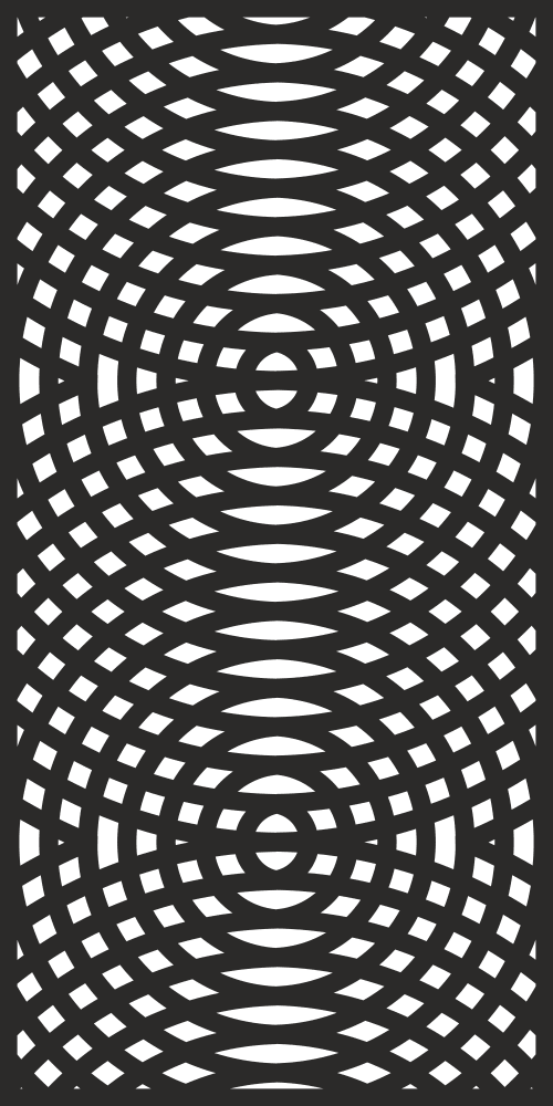 Geometric Lattice Decorative CNC Screen Vector File