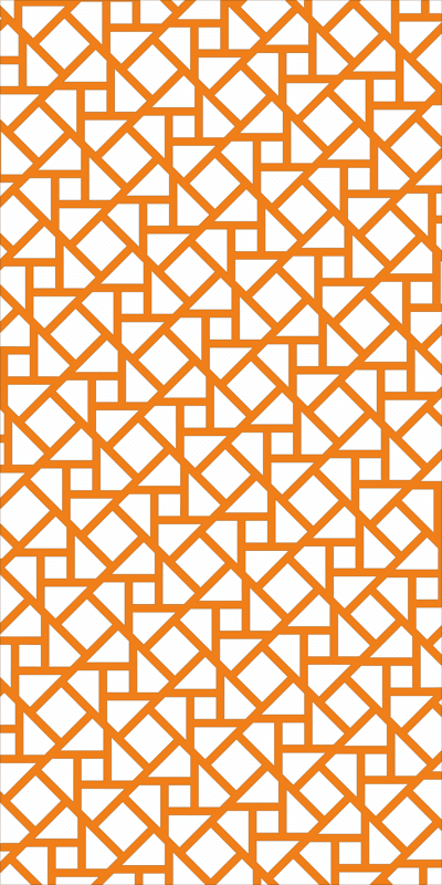 Geometric Lattice Jali Pattern Panel DXF and CDR Free Vector