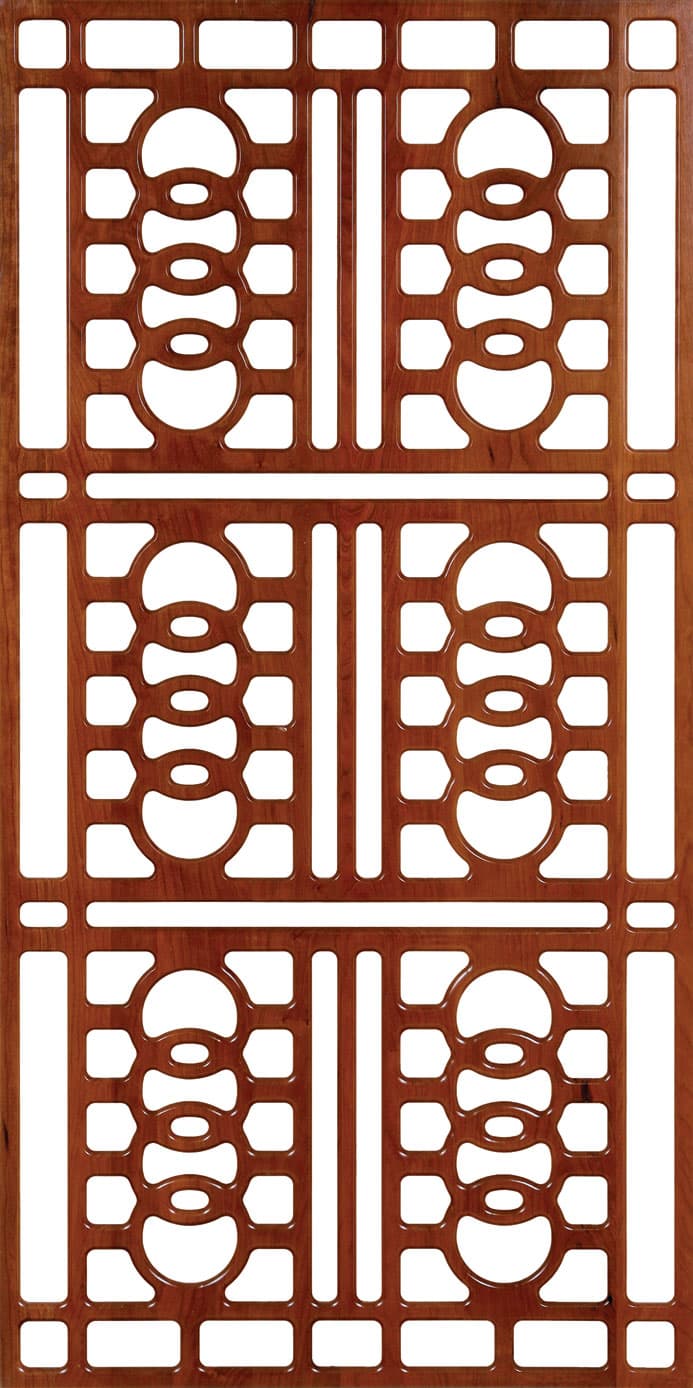 Geometric Lattice Room Divider Vector Pattern DXF