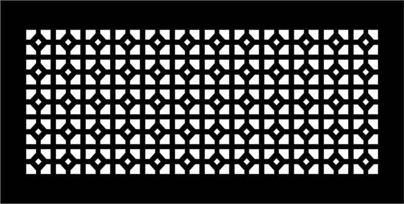 Geometric Lattice Wall Panel Vector Design for Laser Cutting