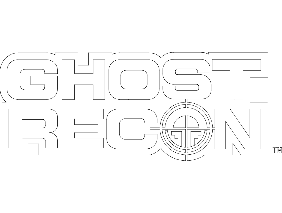 Ghost Recon Logo Vector File for Laser Cutting DXF