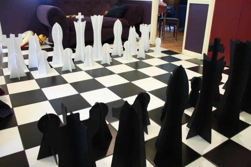 Giant Chess Set 3D Assembly Vector File for Laser Cutting