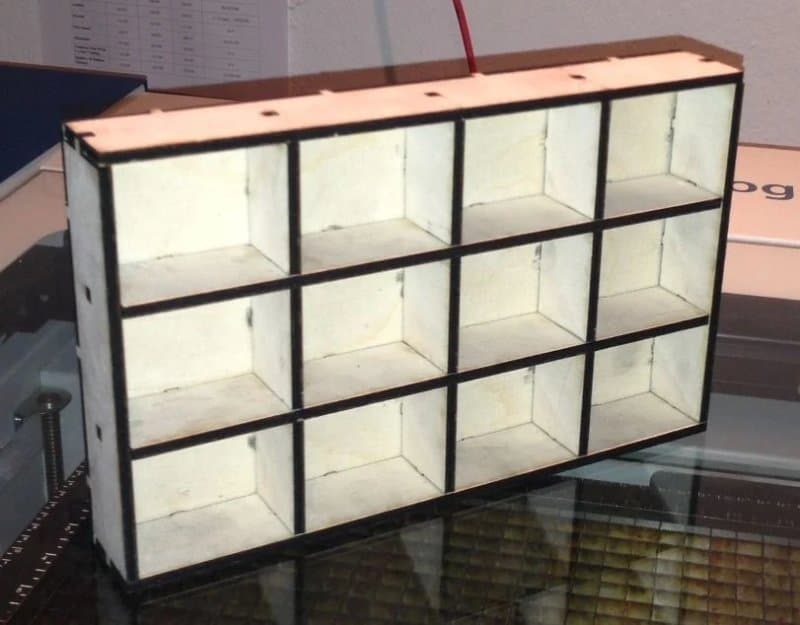 Grid Storage Organizer Laser Cut Vector File (DXF)