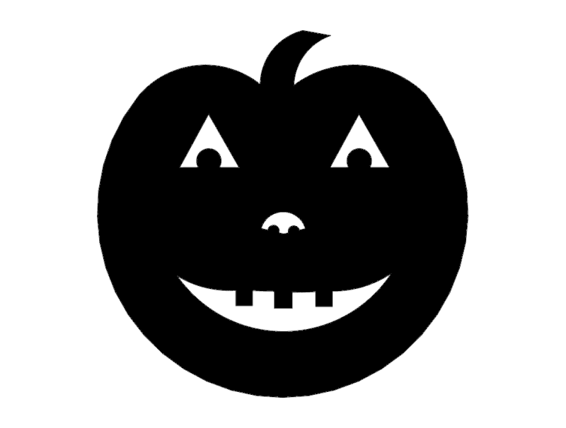 Halloween Jack-o'-Lantern Pumpkin DXF Vector File