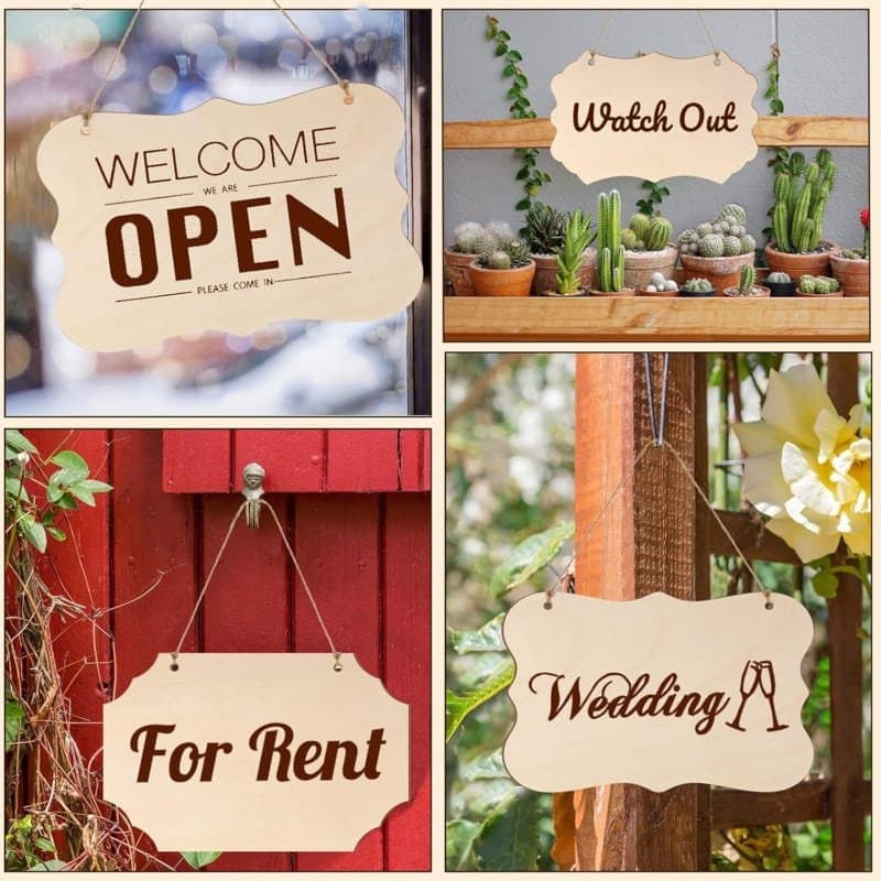 Hanging Decorative Sign Blanks Vector Files for Laser Cutting