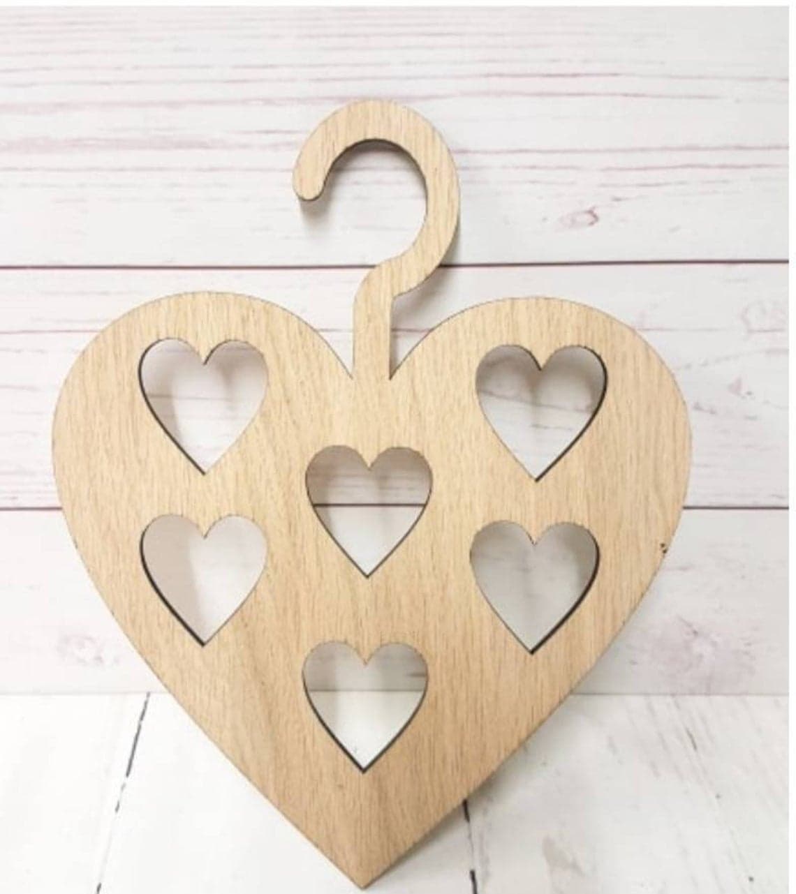 Heart Shaped Multi-Hanger Laser Cut Vector File