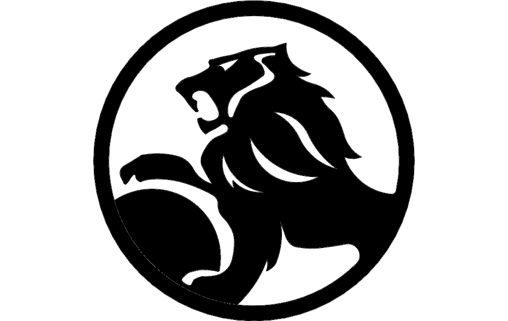 Holden Lion Logo Vector for Laser Cutting DXF