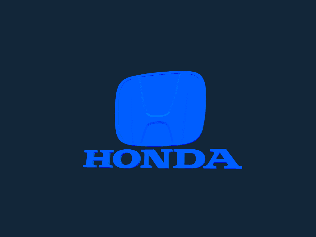 Honda Logo 3D Model STL File for CNC and Laser Cutting