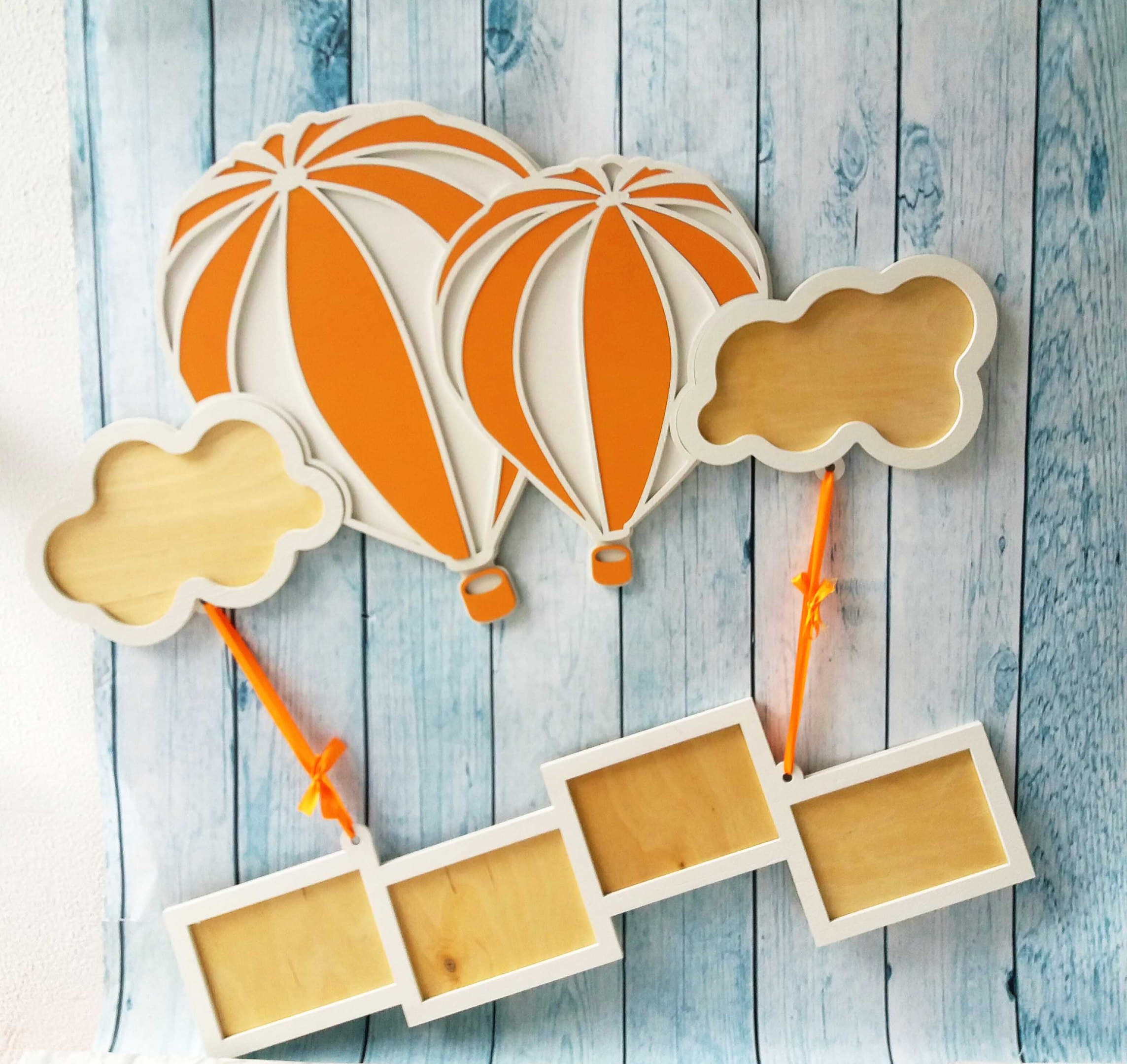 Hot Air Balloon Photo Frame Laser Cut Vector File