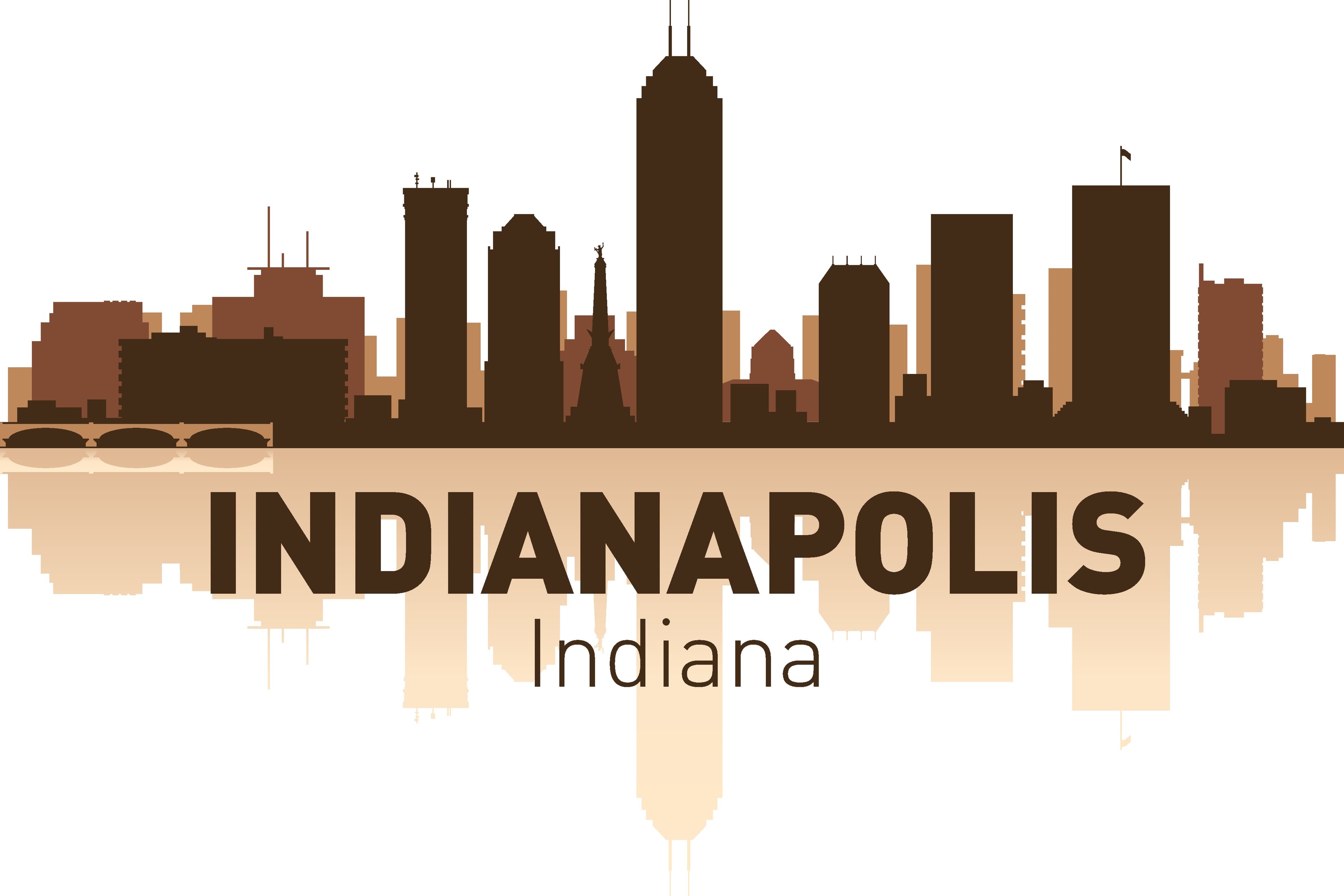 Indianapolis Skyline Cityscape Laser Cut Vector File