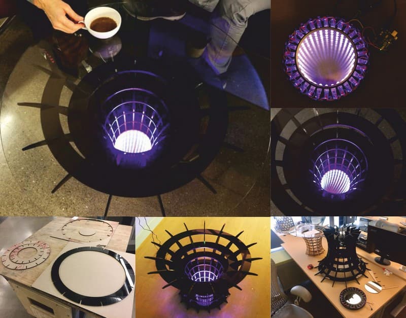 Infinity Mirror Coffee Table Vector File for Laser Cutting (DXF)