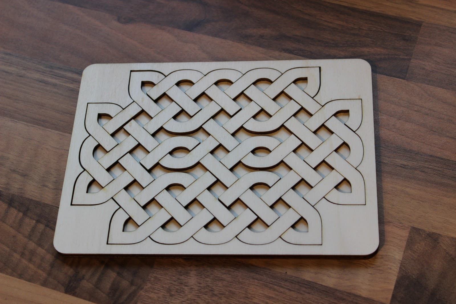 Intricate Celtic Knot Tray Puzzle Laser Cut Vector File (SVG)