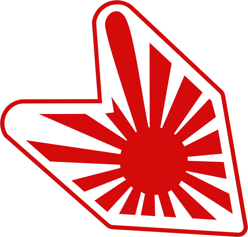 Japanese Rising Sun JDM Wakaba Badge Vector DXF SVG