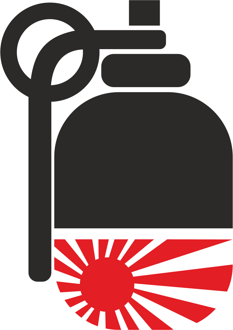 JDM Grenade Sunburst Logo Vector File for Laser Cutting