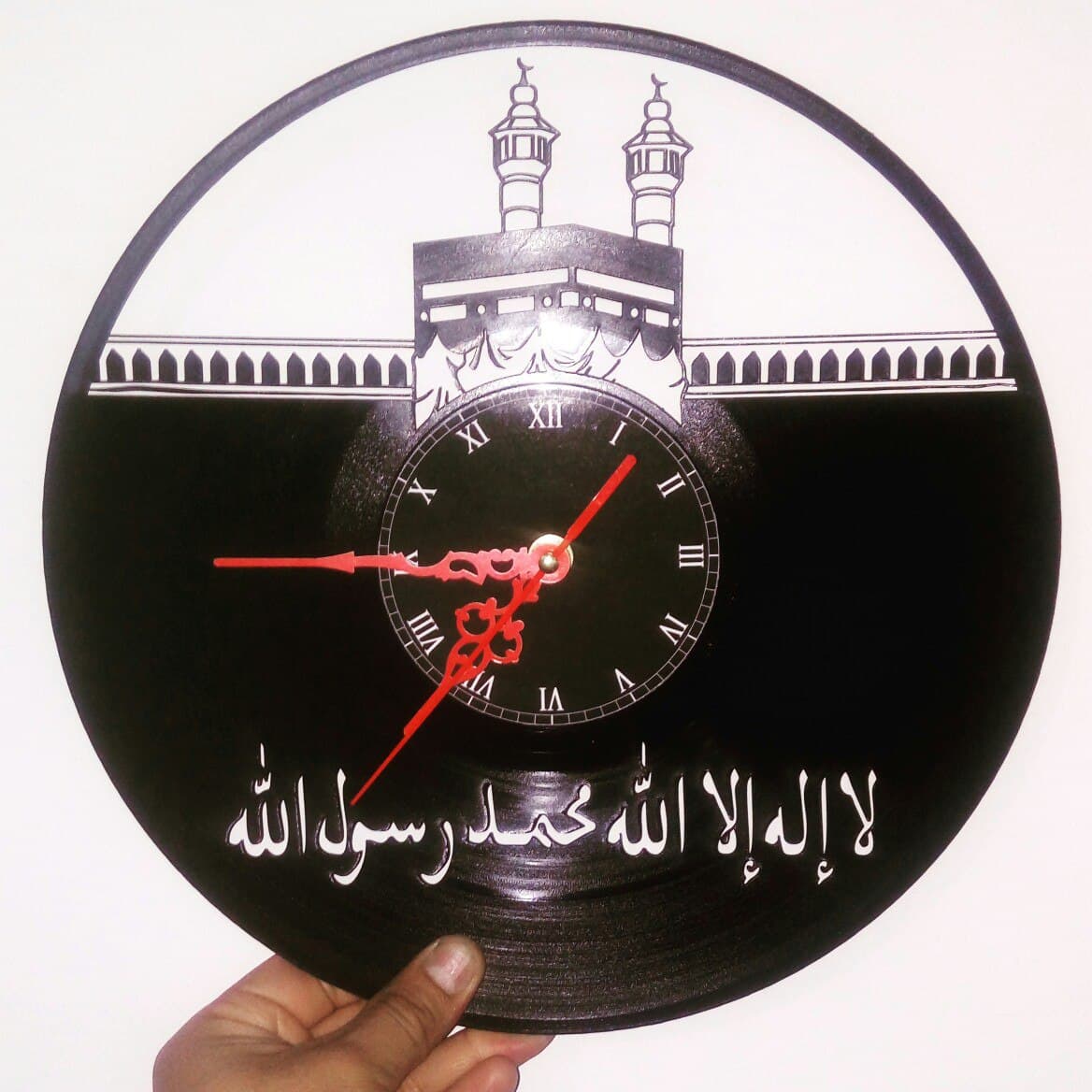 Kaaba Islamic Wall Clock Vector Design for Laser Cutting