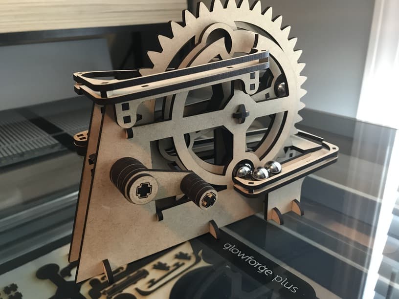 Kinetic Marble Run Mechanical 3D Puzzle SVG Vector File