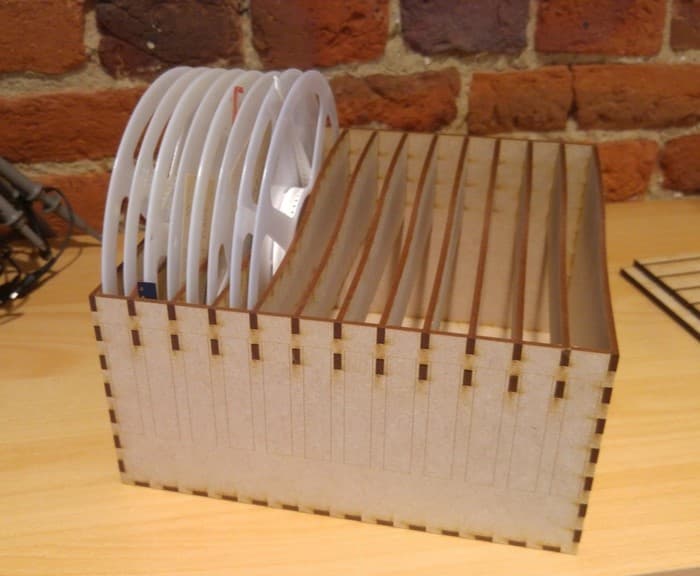 Laser Cut Component Reel Organizer SVG Vector File