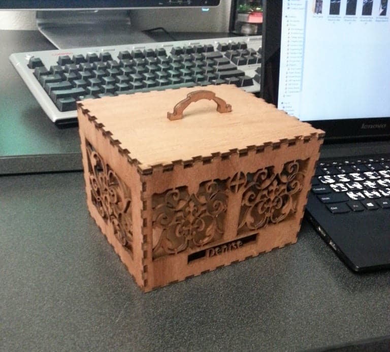 Laser Cut Decorative Keepsake Box Vector File